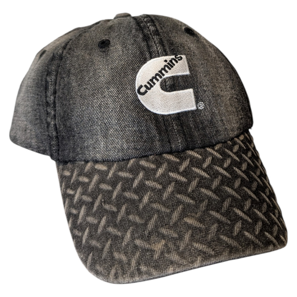 Mid 2000s Cummins Denim Ball Cap with Textured Brim
